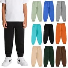Kit 6 Calças Moletom Infantil Menino Inverno Frio Peluciado Quentinho Sortido 1 a 8 anos