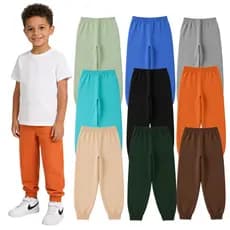 Kit 9 Calças Moletom Infantil Menino Inverno Frio Peluciado Quentinho Sortido 1 a 8 anos
