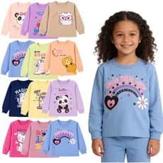 Kit 9 Blusas Casacos Moletom Inverno Menina Feminino - 1 a 8 anos