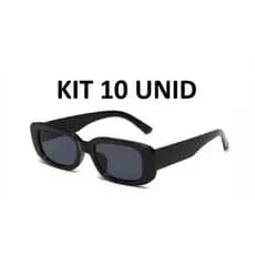 Kit 10 Óculos De Sol Retrô Vintage Proteção Uv Masculino Feminino Atacado