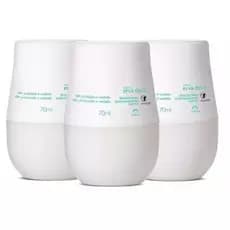 Kit com 3 Desodorante Roll On  Erva Doce  Natura - 70ml