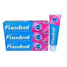 Fixodent 3 Unidades Creme Fixador Para Prótese Dentadura 68g | Original
