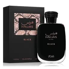 Perfume Árabe Hawas Black For Him Eau de Parfum 100ml Rasasi Masculino | Original