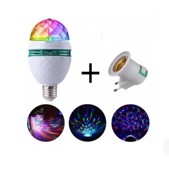 Lampada Led Giratoria Colorida Rgb Balada Discoteca Tik Tok