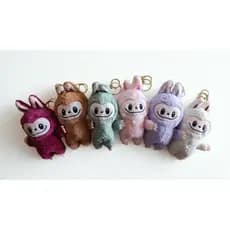 Chaveiro Boneco  LABUBO de Pelúcia 3D Fofo Personagem Pingente Bolsa Mochila Presente Kawaii Colecionável