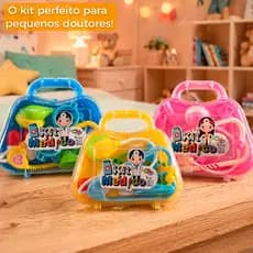 Kit Médico Maleta Infantil Brinquedo Divertido Educativo Completo Com Acessórios