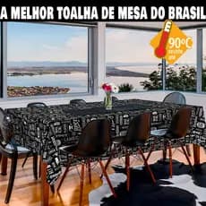 Toalha de Mesa Impermeável de Plástico Térmica Várias Estampas Quadrada Decoração Cozinha