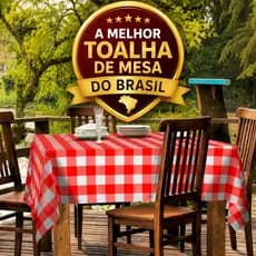 Toalha de mesa Xadrez Vermelha Impermeável Festa Julina e Piquinique Casa e Decoração 4 6 8 10 lugares