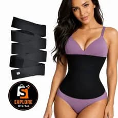 Cinta Modeladora Abdominal Invisível Feminina Redutora Afina Cintura