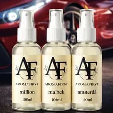 Kit 3 Aromatizadores Spray 100ml Premium Aromafirst – Million, Malbek e Amsterdã Aromatizador de Ambiente, Carro