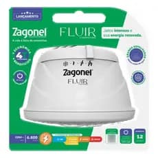 Ducha Chuveiro Fluir 4 Temperaturas Alta Vazão 5500W/6800W 127V/220V Zagonel