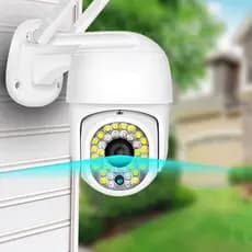Câmera de Segurança IP66 1080p WIFI LarmTek Com Visão Noturna e Leds Brancos