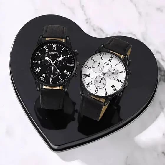 [BR] Relógio Unissex 40mm Redondo Quartzo Lançamento Estiloso Casual Promoção Presente Namorados mãe