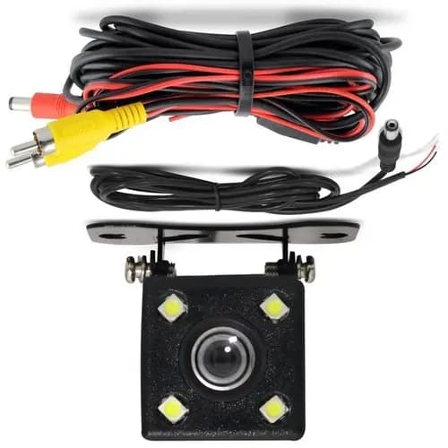 Camera de Ré Universal, a prova dagua, ângulo 170°, Linhas guia, Acompanha os Cabos para Instalação
