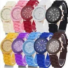 Relogio Feminino Pulseira Silicone Moda Cacual Fashion Qualidade Analogico