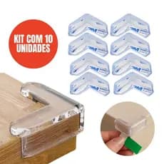 Protetor De Quina Silicone Kit Proteção Para Crianças E Bebês Mesa Segurança Anti-Colisão Promoção 4
