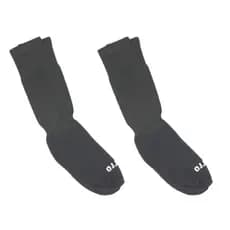 Kit Com 02 Pares de Meião De Futebol Preto Profissional Infantil Juvenil Bebê Em Algodão Atoalhado