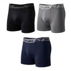 Cueca Boxer Masculina Adulto Microfibra Esportiva Somellos Original Forro Algodão