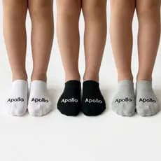 Kit 6 Pares Meias Sapatilha Invisível Cano Curto Infantil Juvenil Bebê Kids Algodão Atoalhada Uniforme Escolar Original