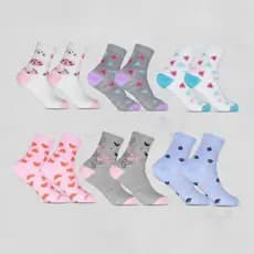 Kit 12 Pares Meias Femininas Cano Longo ORIGINAL  Rafa Parize Cores Estampas Sortidas Atacado A PRONTA ENTREGA