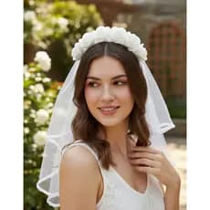 1 Tiara Véu / Véu De Noiva/ Véu de Viuva Despedida Chá bride