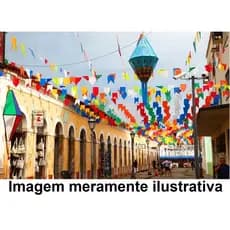 10 Metros Bandeirinha Papel de Seda Bandeirinhas Festa Junina Fazendinha Julina