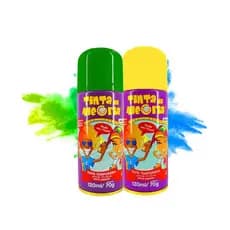 Kit 3 Tinta Spray para Cabelo 120ml tinta da Alegria Cabelo Maluco Diversão Festa infantil Carnaval