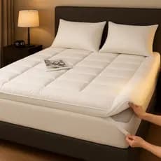 Protetor De Colchão Pillow top Cama Conforto Extra Macio Solteiro Casal Queen King 400 Fios