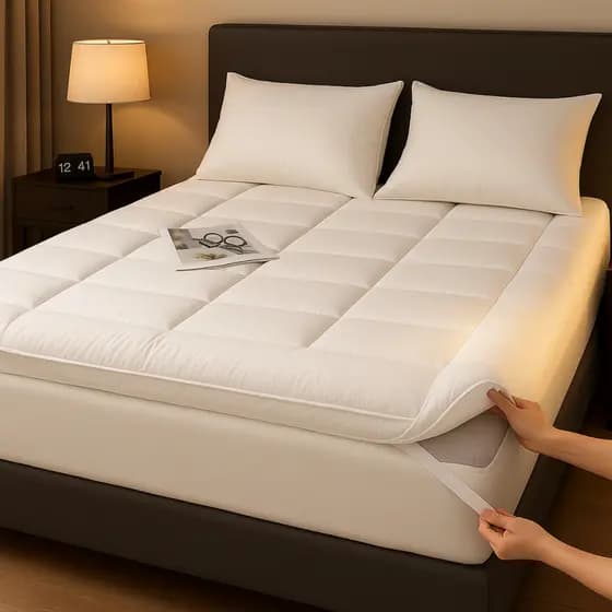 Pillow Top de Casal box Toque Extra Macio Protetor Para Colchão 400 fios Ortopédico Hipoalergênico