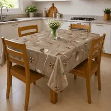 Toalha De Mesa Cozinha Metalizada Estampada 3d Luxo Festa Mesa Quadrada Retangular 4 6 8 10 Lugares
