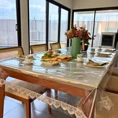 Toalha de Mesa para 4, 6, Lugares Decoração Luxo Cozinha e Buffet mesa Retangular Jantar Natal Festa