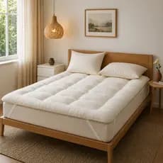 Pillow Top Protetor Colchão Sherpa Lã De Carneiro Solteiro Casal Queen King  Conforto Extra Macio