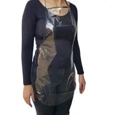 5 Aventais PVC Cristal Plástico Transparente 70cm X 45cm com viés