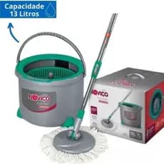 Mop Twister de Microfibra com Cabo e Balde 13L Noviça Bettanin