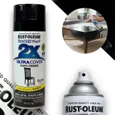 Spray Ultra Cover Multiuso Preto Brilhante Rust Oleum