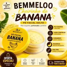 🌟 Pó Facial Solto Banana Bemmelo Bem Me Quero - Bella Makeup 🍇