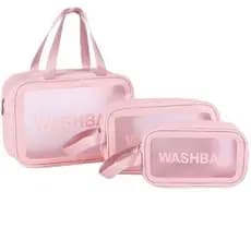 Bolsa Necessaire de Maquiagem e Cosméticos com Zíper Resistente e Impermeável