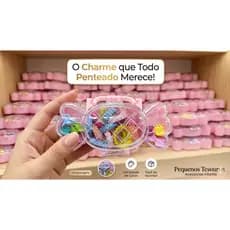 Kit de Mini Acessórios Pequenos Tesouros xuxinhas e presilhas de cabelo