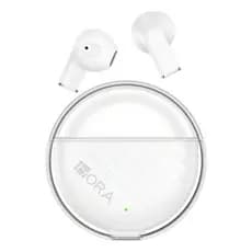 Fone de Ouvido Bluetooth 5.3 TWS 1HORA AUT209 Sem Fio Com Microfone Estojo Carregador Branco