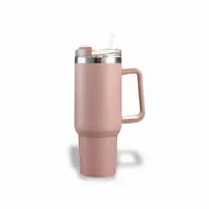 Copo Mixer Elétrico Portátil Recarregável USB para Shakes e Suplementos Fitness Cor Salmão Prem