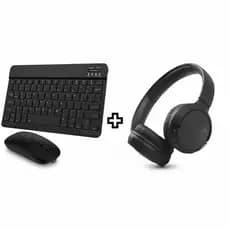 PRETO - Kit Fone de Ouvido Bluetooth Tune 510 + Conju - Novo Pronta Entrega Qualidade Superior