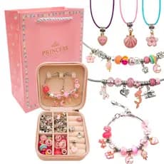 Kit de joias com Miçangas de 66 Peças Para Montagem de Pulseira Infantil Presente crianca presente natal Presente De Ano Novo- A649
