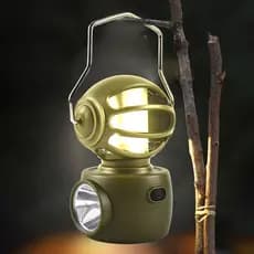 Luminária LED Lampião para Acampamento Impermeável Multifuncional USB - A360