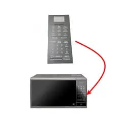 Teclado Membrana Compatível Microondas MS3095 Espelhado – 19,0 x 8,6cm – Completa