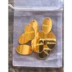 tag personalizado oval 25mm