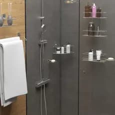 Kit Banheiro Acessórios 4 Peças Completo Com Porta Shampoo