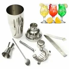 Kit Caipirinha Profissional Coqueteleira 550 ML 5 Peças Aço Inox Drinks Barman