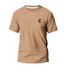 Camiseta Masculino K Kingoods unissex 100% algodão malha 30.0 Lançamento 2025 100% Algodão