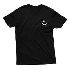 Camisa Fofa Smile Sorriso Feliz Tumblr 100% Algodão Envio Rapido Otima Qualidade Unissex Fio 30.1