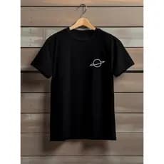 Camiseta Camisa Masculina 100% 30.1 Estampa Planeta Saturno Envio Imediato Linha Algodão Premium